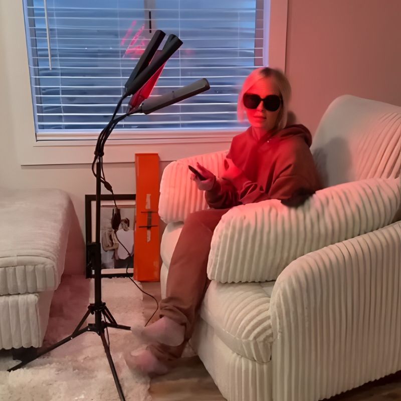Red Light Lamp With Infrared